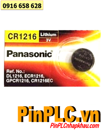 Panasonic CR1216, Pin 3v lithium Panasonic CR1216 Made in Indonesia 